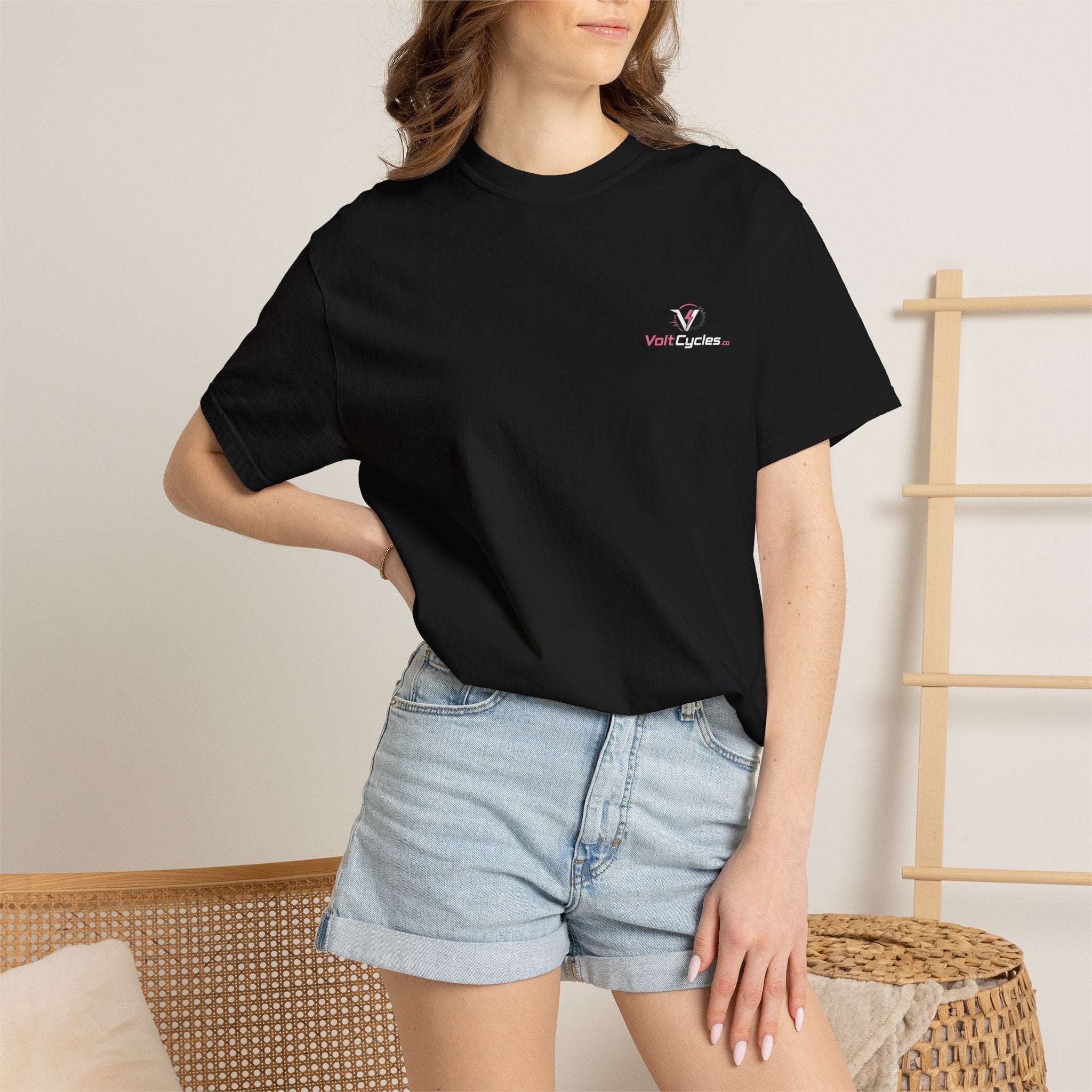 VoltCycles Pink Logo T-shirt (Black)